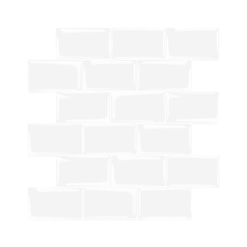 BowLift | Peel and Stick Tiles Rectangular Stain Resistant PVC Subway Peel and Stick Tiles for the Kitchen