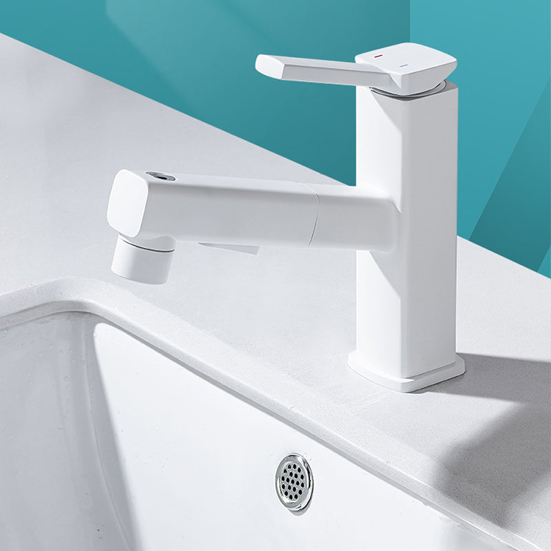 BowLift | Lever Handle Faucet Pull-Out Basin Faucet with Swivel Spout