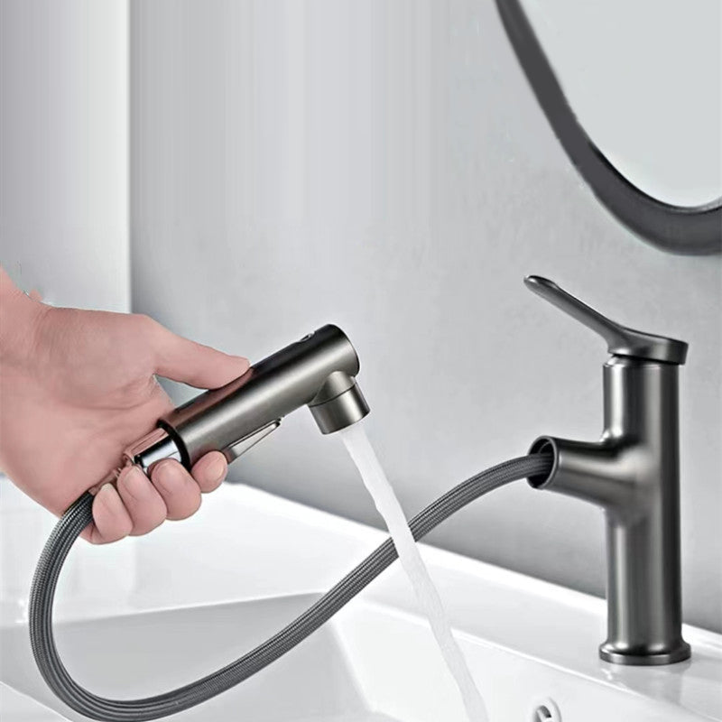 BowLift | Vessel Sink Faucet Contemporary Pull-out Tap with Swivel Spout