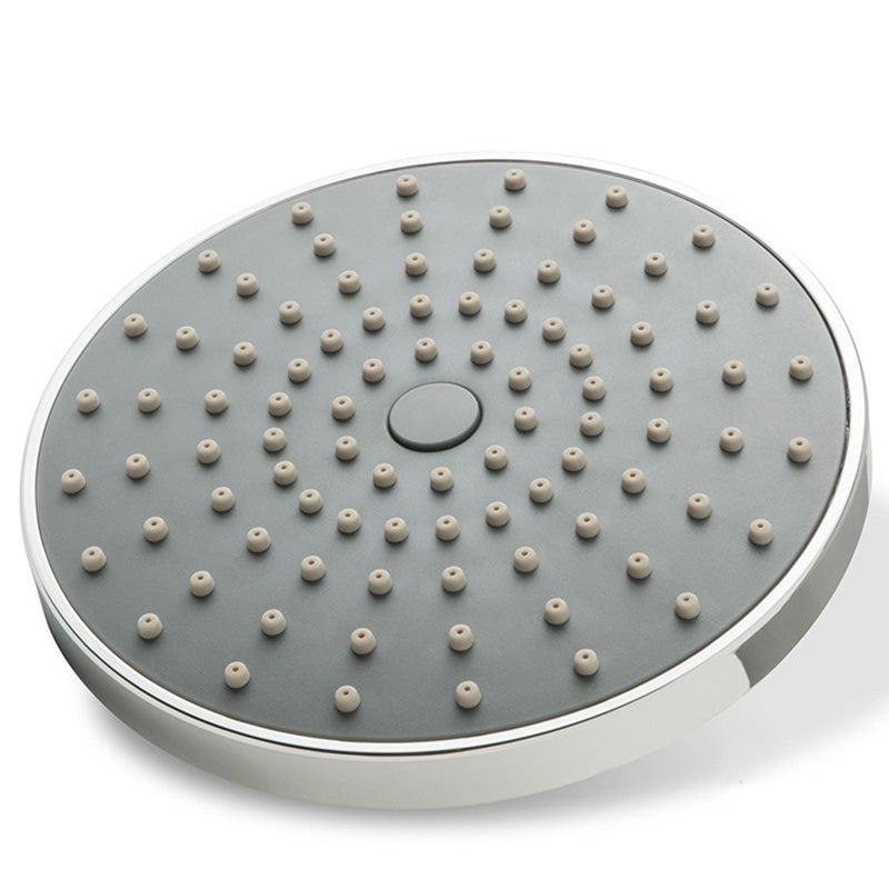 BowLift | Round Fest Showerhead Silver Single Jet Wall Mount Showerhead
