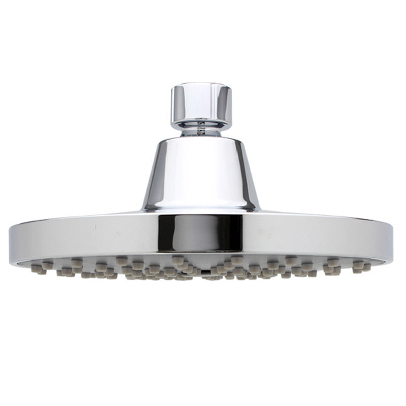 BowLift | Round Fest Showerhead Silver Single Jet Wall Mount Showerhead