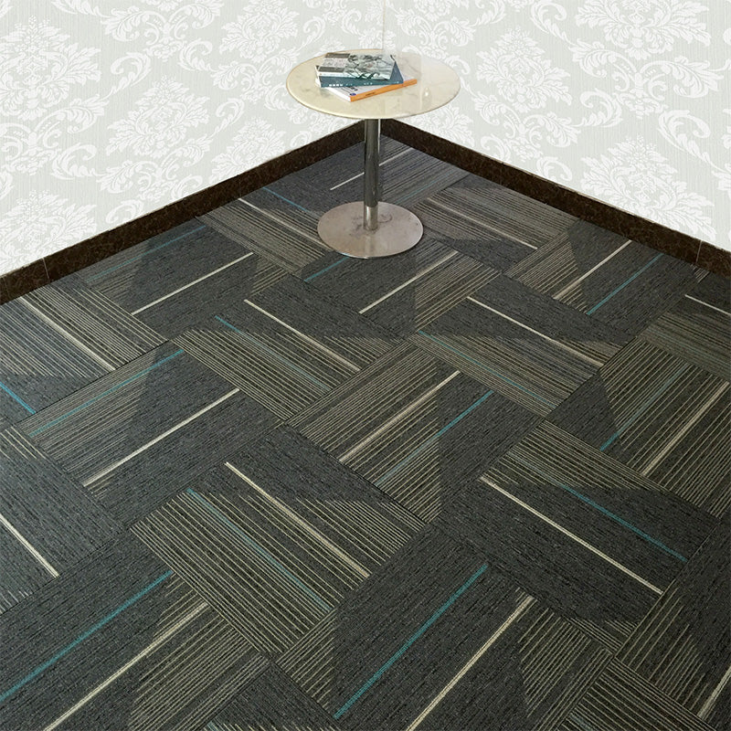 BowLift | Dark Color Level Loop Carpet Tile Non-Slip Self-Adhesive Indoor Office Carpet Tiles