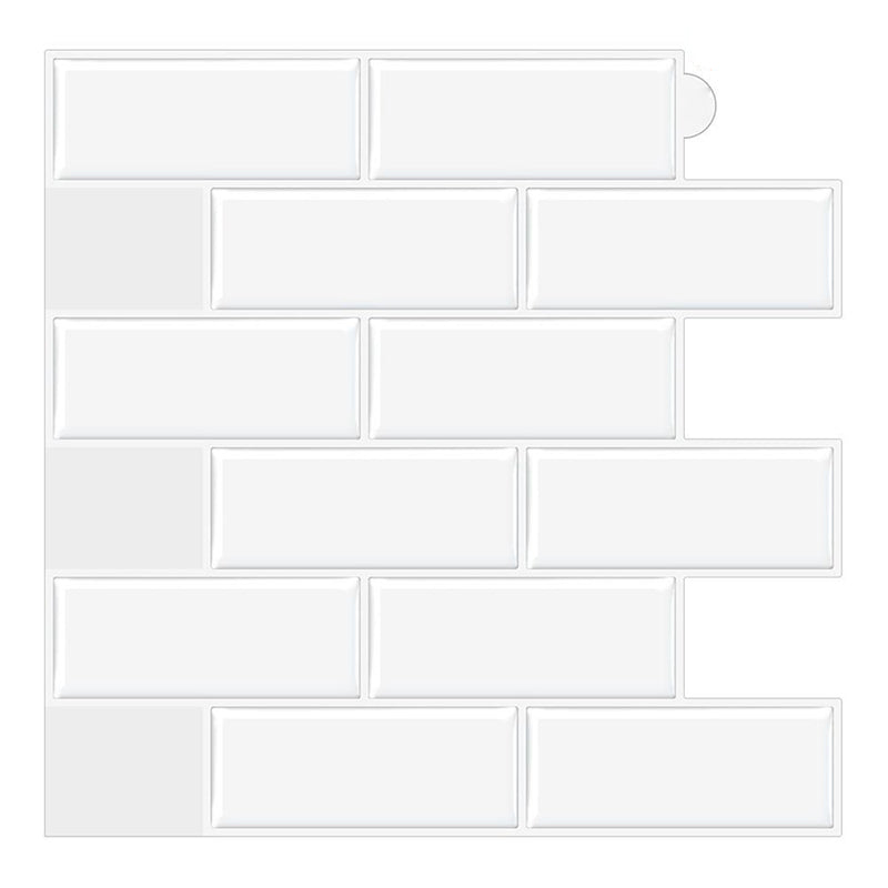 BowLift | Tile Peel & Stick Rectangle Waterproof Solid Plastic Peel & Stick Subway Tile for Shower