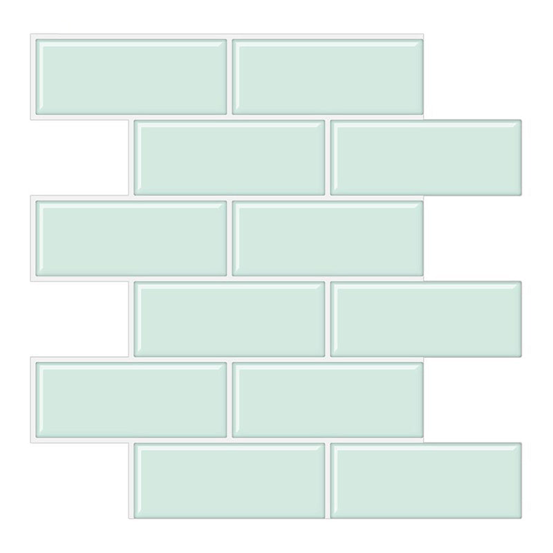 BowLift | Tile Peel & Stick Rectangle Waterproof Solid Plastic Peel & Stick Subway Tile for Shower
