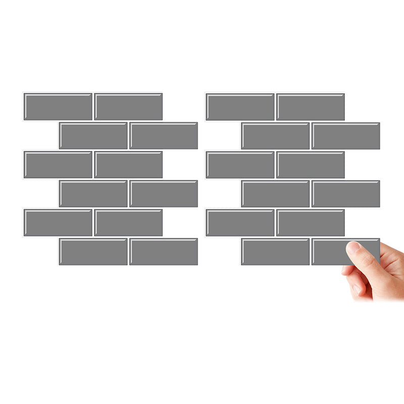 BowLift | Tile Peel & Stick Rectangle Waterproof Solid Plastic Peel & Stick Subway Tile for Shower
