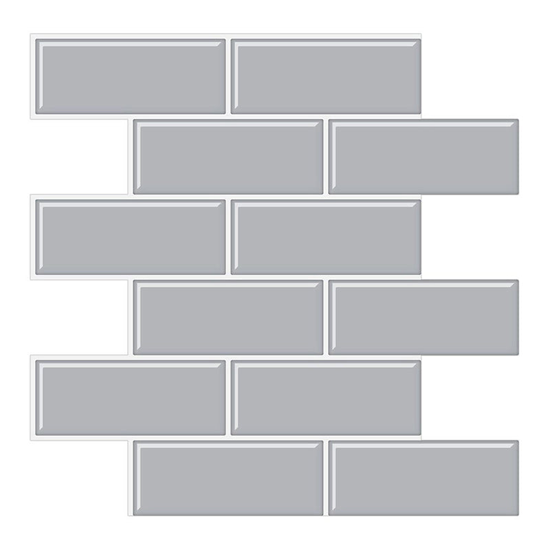 BowLift | Tile Peel & Stick Rectangle Waterproof Solid Plastic Peel & Stick Subway Tile for Shower