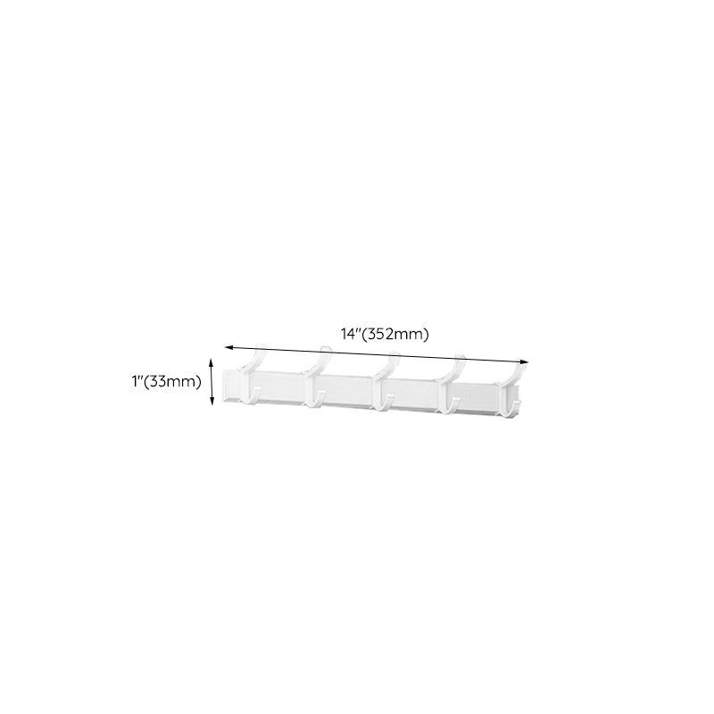 BowLift | White Bathroom Accessory Set Contemporary Aluminum Bathroom Accessory Kit with Towel Holder