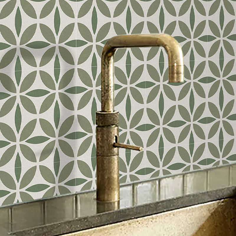 BowLift | Indoor Vinyl Tiles Flower Pattern Peel and Stick Waterproof Square Vinyl Tile