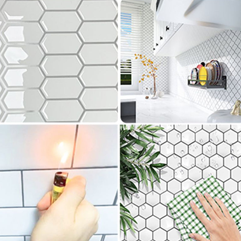 BowLift | Peel and Stick Subway Tiles Waterproof Plastic Tile Rectangular Peel & Stick Tile for the Kitchen