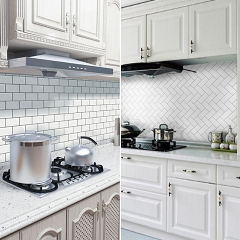 BowLift | Peel and Stick Subway Tiles Waterproof Plastic Tile Rectangular Peel & Stick Tile for the Kitchen