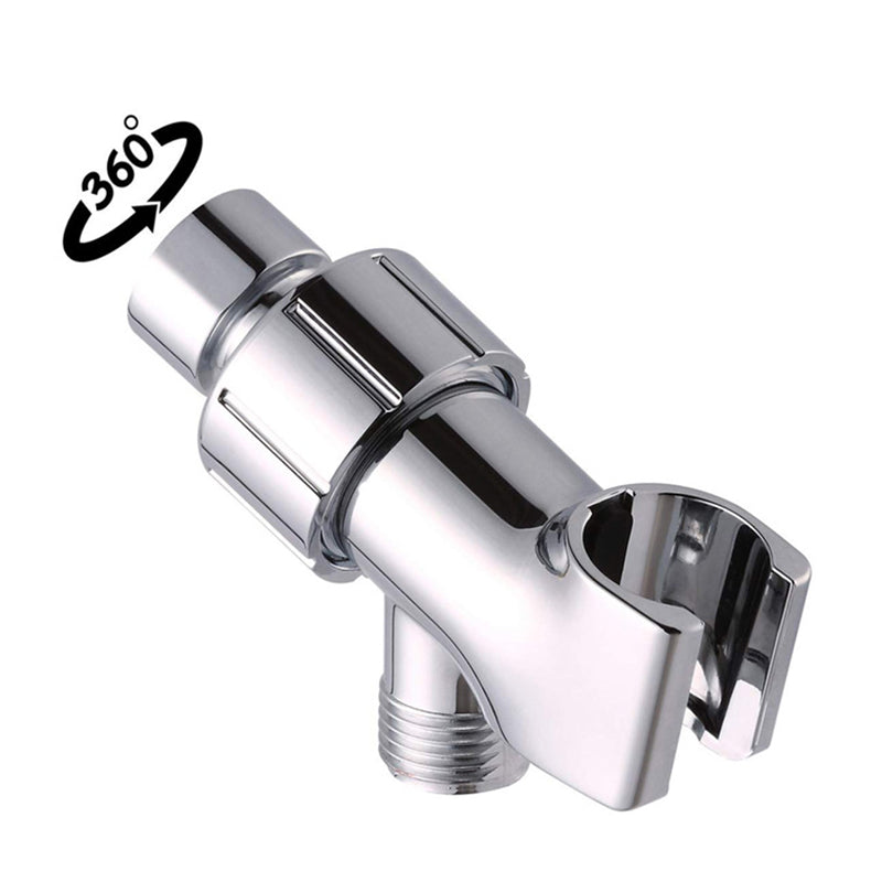 BowLift | Round Handheld Showerhead in Silver Leak-Resistant Wall-Mounted Showerhead
