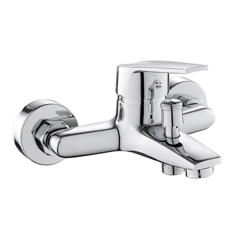 BowLift | Contemporary Wall-Mounted Bathroom Faucet Lever Handles 2-Hole Faucet Brass Faucet