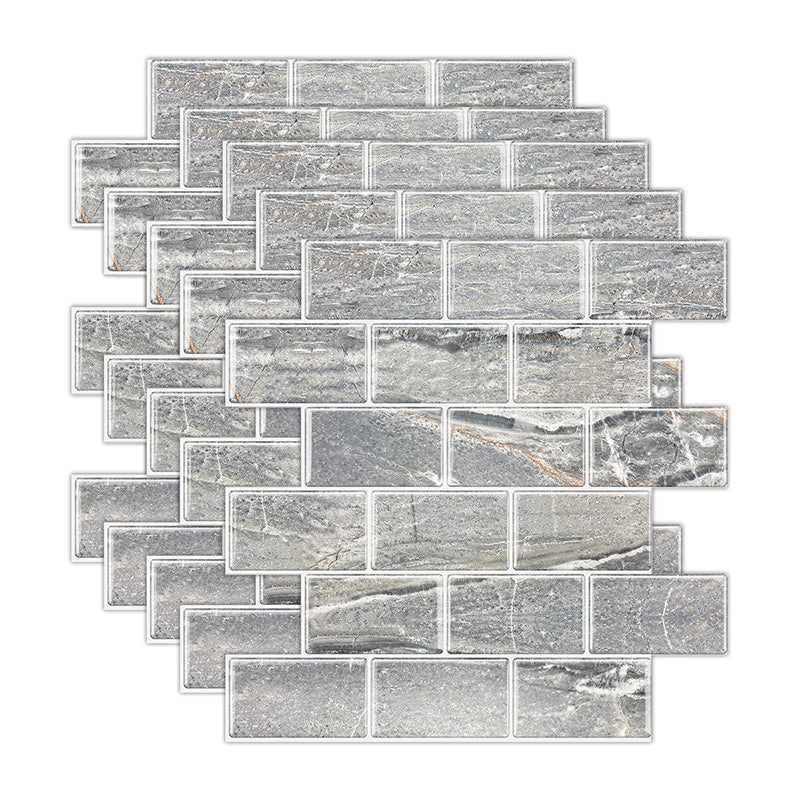 BowLift | Peel and Stick Tiles Subway Rectangle Waterproof PVC Tile-Peel & Stick for the Kitchen 10-Pack