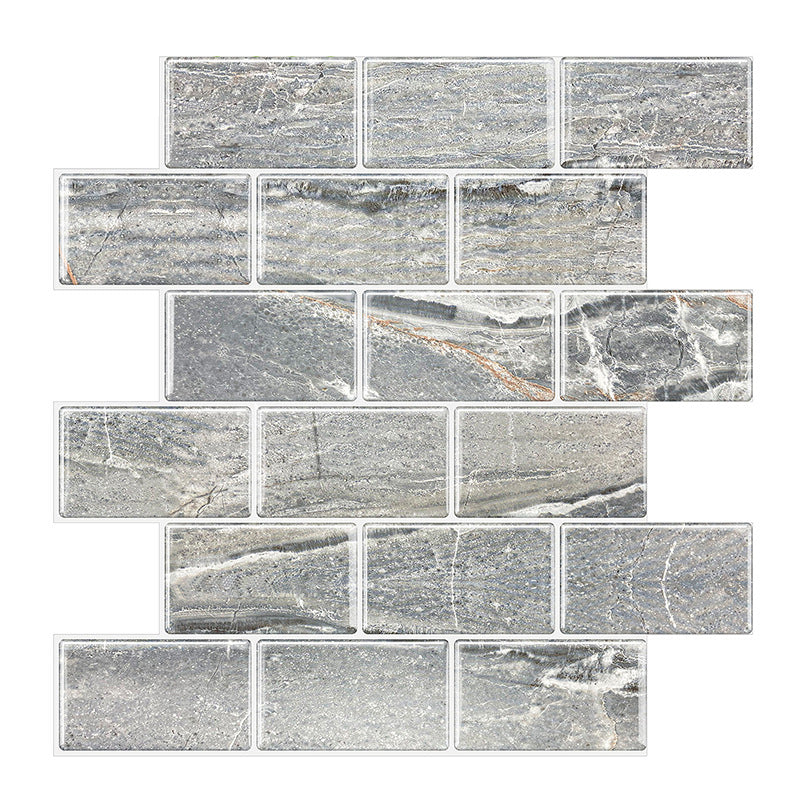 BowLift | Peel and Stick Tiles Subway Rectangle Waterproof PVC Tile-Peel & Stick for the Kitchen 10-Pack