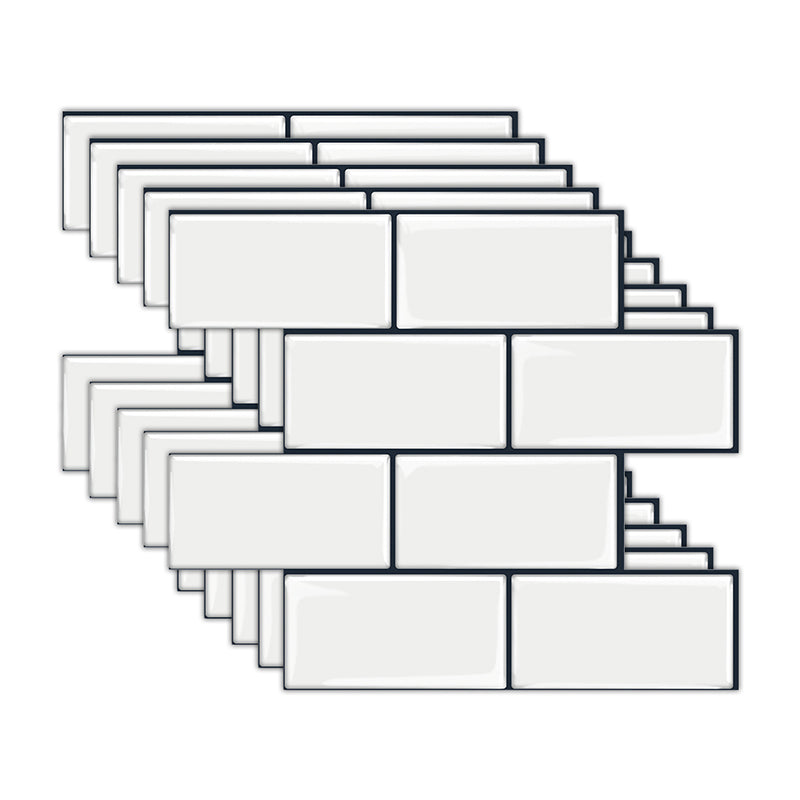 BowLift | Peel and Stick Tiles Subway Rectangle Waterproof PVC Tile-Peel & Stick for the Kitchen 10-Pack