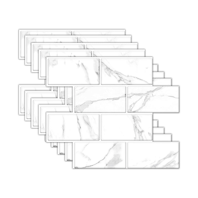 BowLift | Peel and Stick Tiles Subway Rectangle Waterproof PVC Tile-Peel & Stick for the Kitchen 10-Pack
