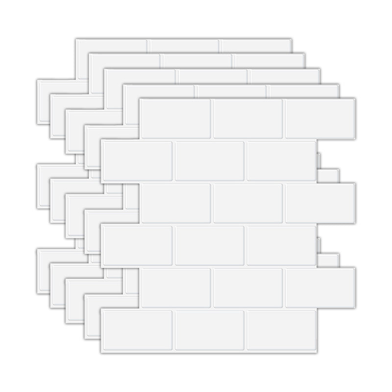 BowLift | Peel and Stick Tiles Subway Rectangle Waterproof PVC Tile-Peel & Stick for the Kitchen 10-Pack
