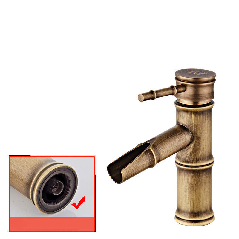 BowLift | Lever Handle Vanity Faucet Country Low Arc Faucet Single Hole Basin Faucet