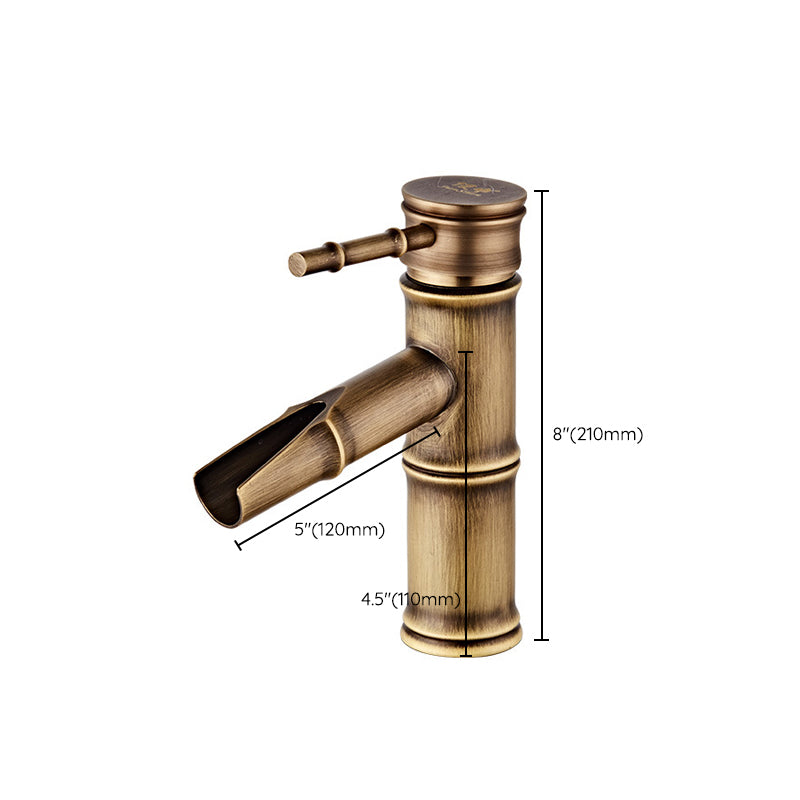 BowLift | Lever Handle Vanity Faucet Country Low Arc Faucet Single Hole Basin Faucet