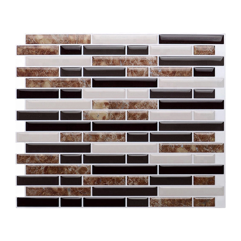 BowLift | Peel and Stick Wall Tile PVC Rectangle Peel and Stick Subway Wall Tile for the Kitchen