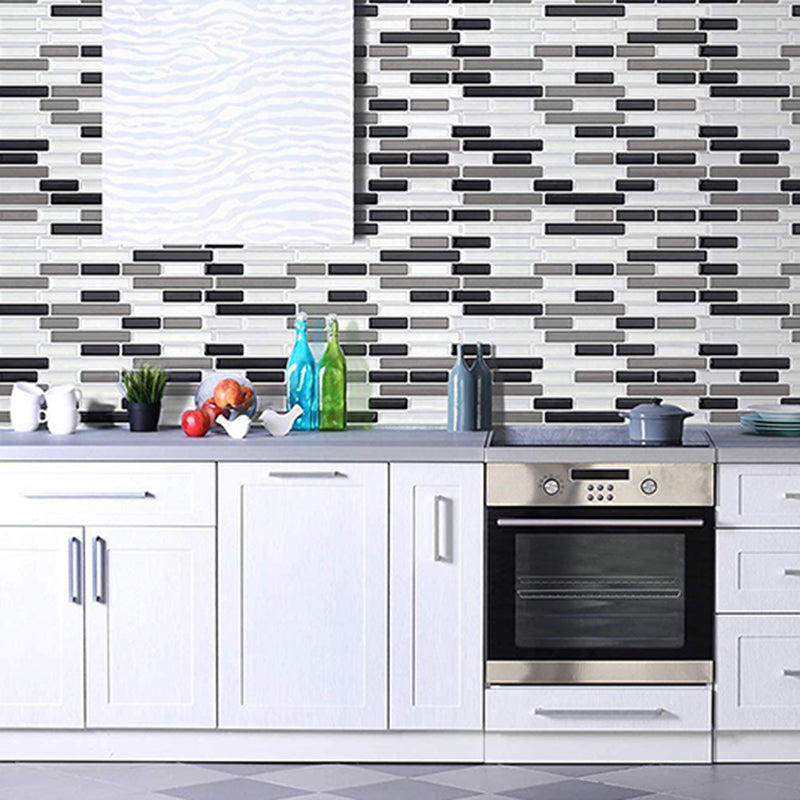BowLift | Peel and Stick Wall Tile PVC Rectangle Peel and Stick Subway Wall Tile for the Kitchen