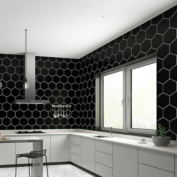 BowLift | Bathroom Wall Floor Tile Waterproof Geometric Pattern Floor Wallpaper