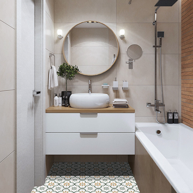 BowLift | Peel and Stick PVC Flooring Matte Vinyl Flooring with Floral Pattern