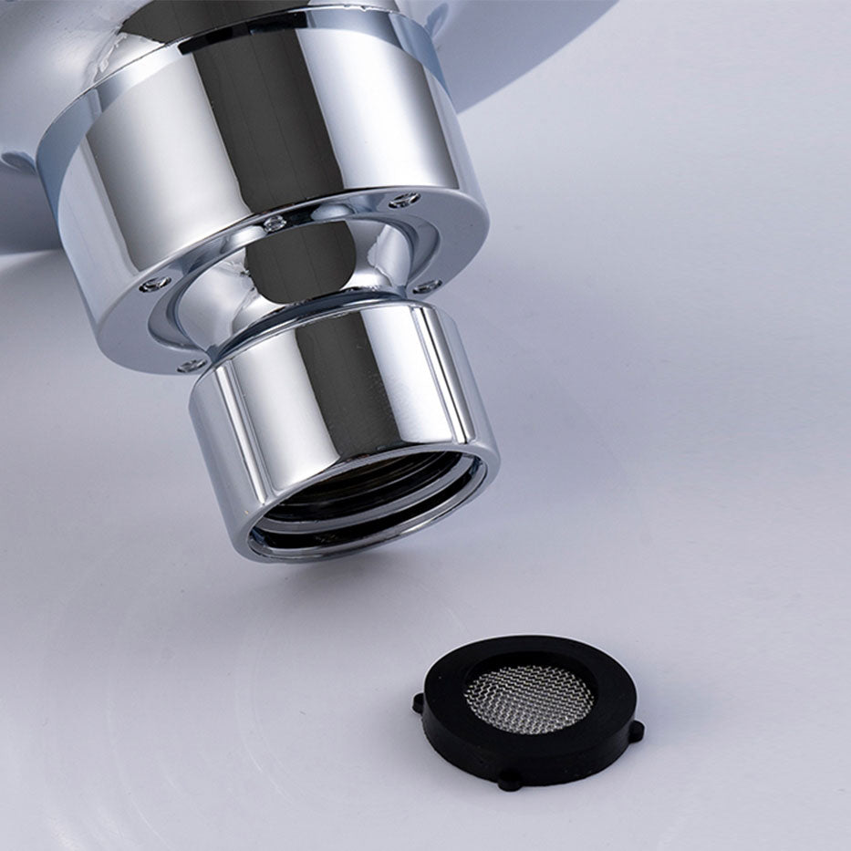 BowLift | Round Small Upper Shower Head Wall Mount Adjustable Shower Head