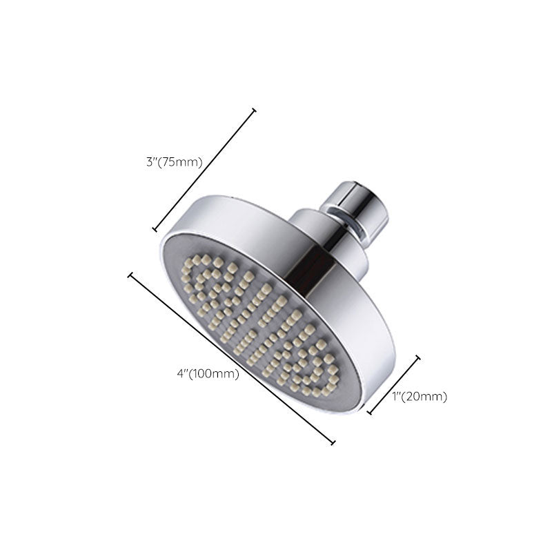 BowLift | Round Small Upper Shower Head Wall Mount Adjustable Shower Head