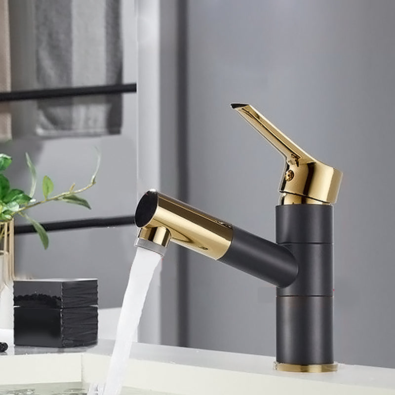 BowLift | Swivel Spout Sink Faucet Retractable Luxurious Basin Faucet Round Brass Faucet