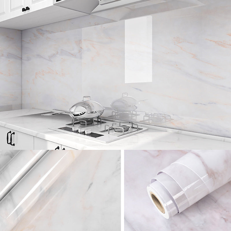 BowLift | Contemporary waterproof single tile marble print peel and stick bathroom backsplash tile