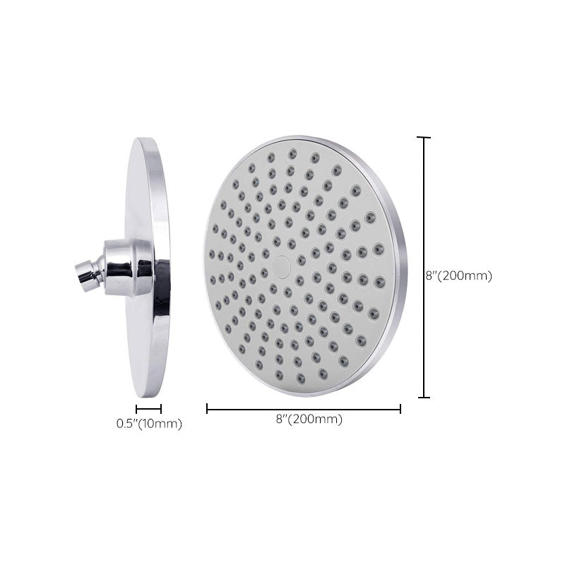 BowLift | Contemporary Fest Shower Head Round Shower Head Combo in Silver