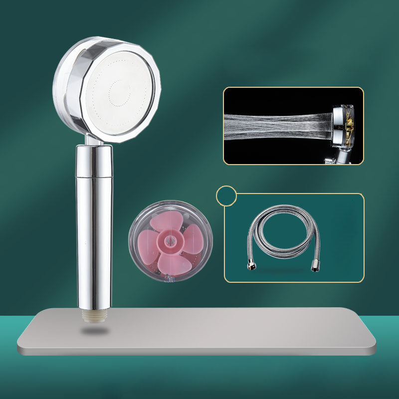 BowLift | Contemporary Shower Head Combination Hand Shower Plastic Wall Mount Silver Shower Head