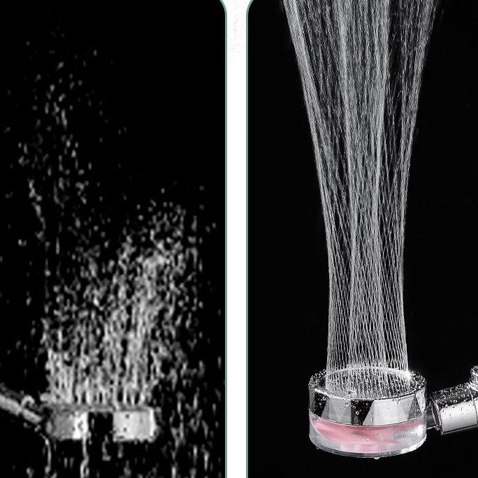 BowLift | Contemporary Shower Head Combination Handheld Shower Plastic Wall Mounted Silver Shower Head