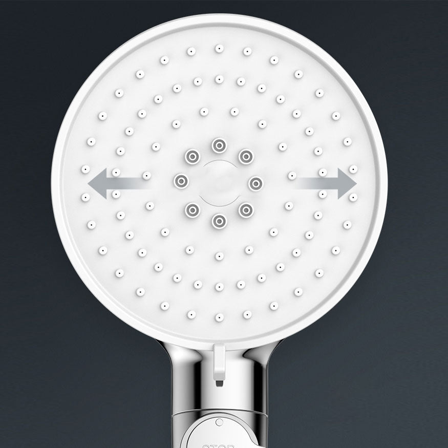 BowLift | Contemporary Hand Shower Round Shower Head Combo in Silver
