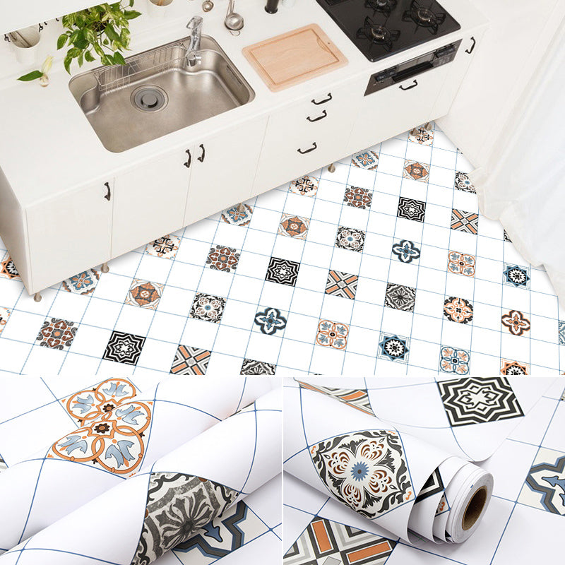 BowLift | Modern PVC Floor Geometric Pattern Peel and Stick Vinyl Plank Floor