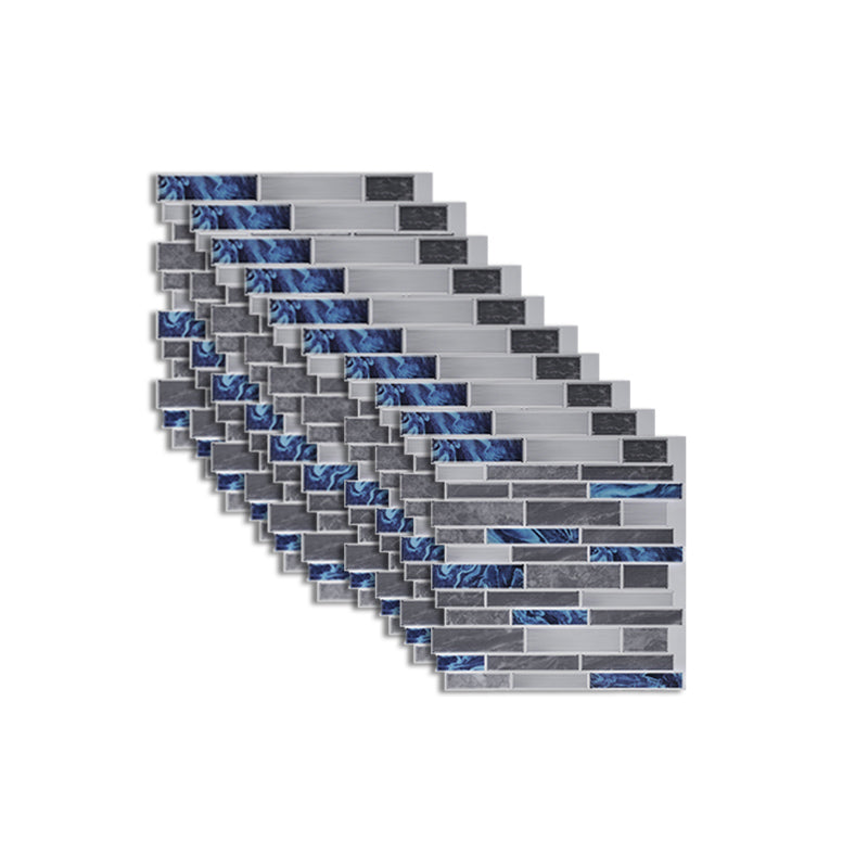 BowLift | Peel and Stick Wall Tile Rectangle PVC Subway Waterproof Peel & Stick Tile 10-Pack