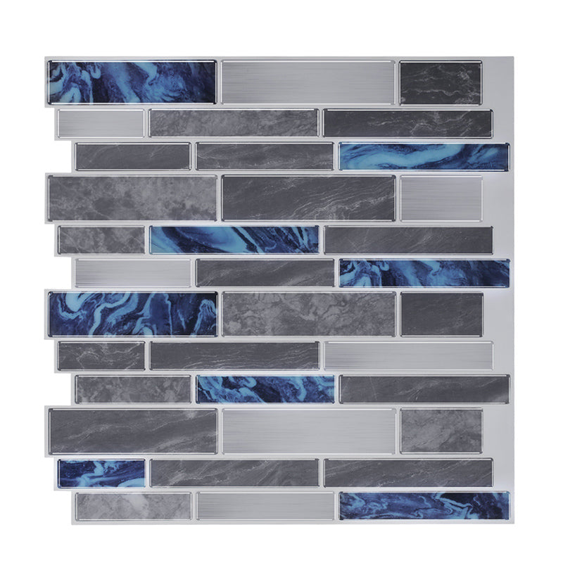 BowLift | Peel and Stick Wall Tile Rectangle PVC Subway Waterproof Peel & Stick Tile 10-Pack
