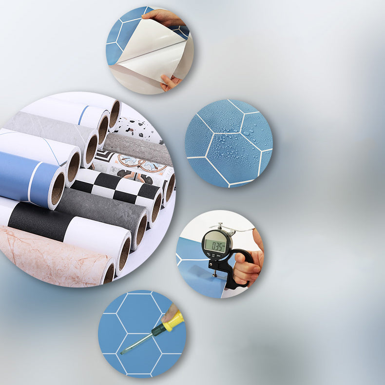 BowLift | Modern PVC flooring Peel and Stick porcelain tile look vinyl plank flooring