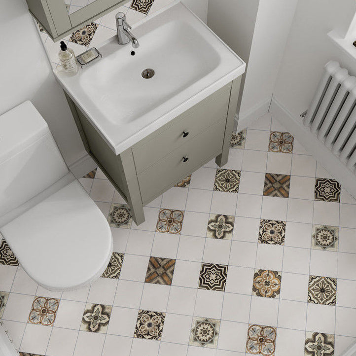 BowLift | Modern PVC flooring Peel and Stick porcelain tile look vinyl plank flooring