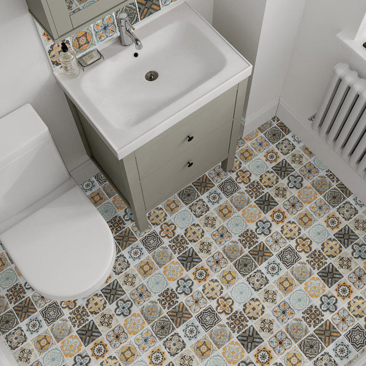 BowLift | Modern PVC flooring Peel and Stick porcelain tile look vinyl plank flooring