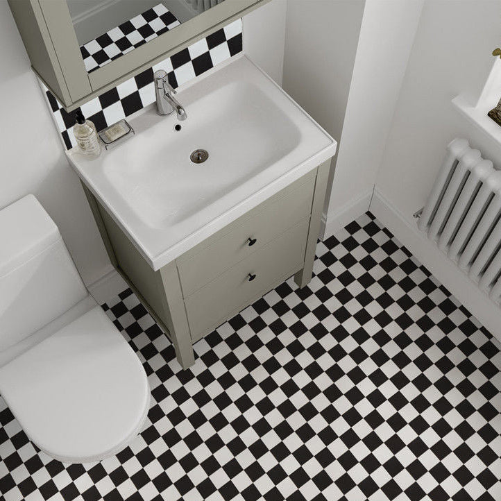 BowLift | Modern PVC flooring Peel and Stick porcelain tile look vinyl plank flooring