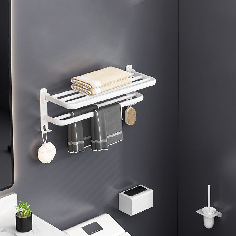 BowLift | White contemporary bathroom accessory set stainless steel aluminum bathroom set