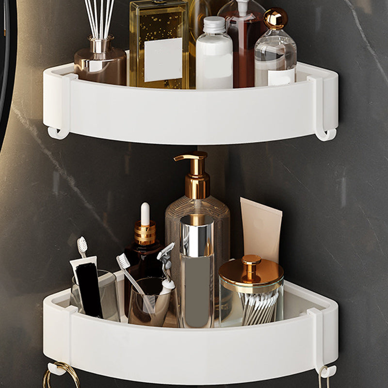BowLift | White contemporary bathroom accessory set stainless steel aluminum bathroom set