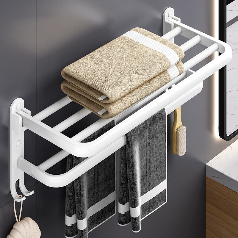 BowLift | White contemporary bathroom accessory set stainless steel aluminum bathroom set