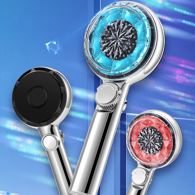 BowLift | Contemporary Handheld Showerhead Round Filter Ball Spray Head With Digital Display