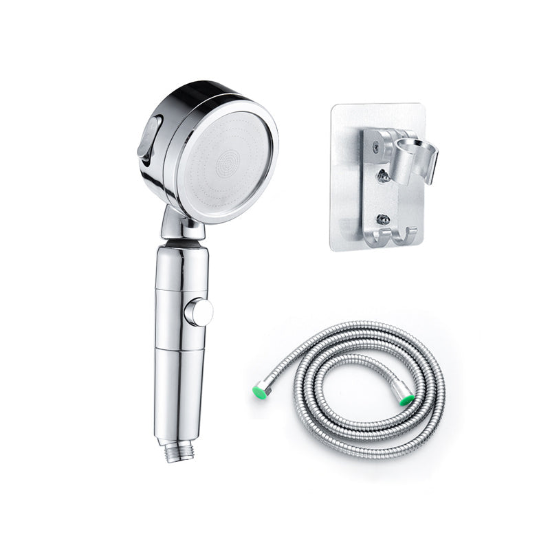 BowLift | Contemporary Handheld Showerhead Round 3 Setting Sprayhead in Silver