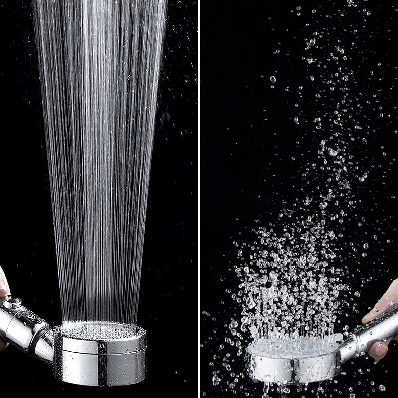 BowLift | Contemporary Handheld Showerhead Round 3 Setting Sprayhead in Silver