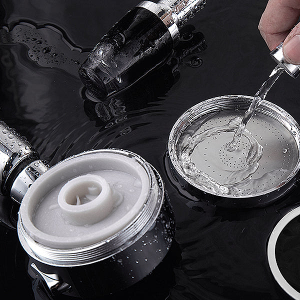 BowLift | Contemporary Handheld Showerhead Round 3 Settings Sprayhead in Silver