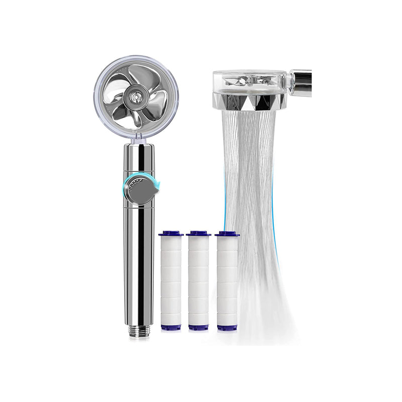 BowLift | Contemporary Handheld Supercharged Showerhead Round 3 Setting Spray Head
